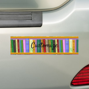 Boeken op Shelves Thunder_Cove Bumpersticker