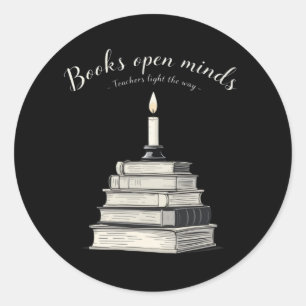 Boeken Open Minds – Leraren verlichten de weg Ronde Sticker