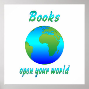 Boeken open werelden - vanaf $ 11,80 poster