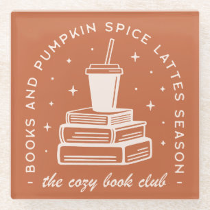 Boeken & Pumpkin Spice Season Glazen Onderzetter