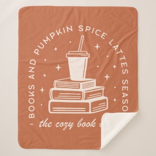 Boeken & Pumpkin Spice Season Sherpa Deken