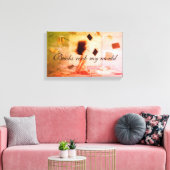 Boeken rock my world canvas print (Insitu (Woonkamer))