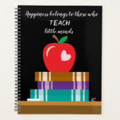 Boeken, rode Apple en Quote Teacher Planner (Voorkant)