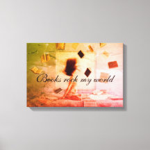 Boeken schudden mijn wereld canvasprint
