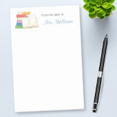 Boeken Stack Open Book School Lerares Post-it® Notes