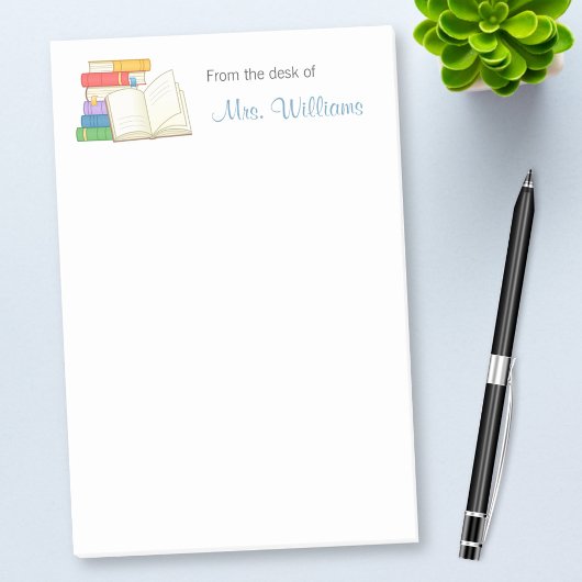 Boeken Stack Open Book School Lerares Post-it® Notes