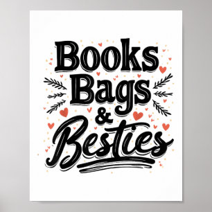Boeken Tassen & Kamp; Besties Outfit Terug naar Sc Poster