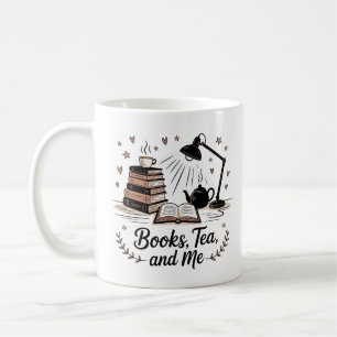 Boeken Thee en mij Gezellig Minimalistisch Zwart W Koffiemok