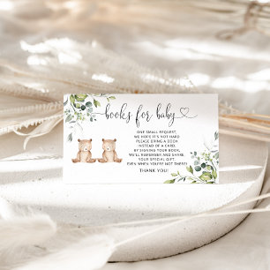 Boeken van beer voor baby informatiekaartje