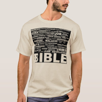 BOEKEN VAN DE BIBLE OP HET shirt