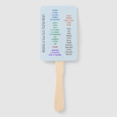 Boeken van de Bijbel Hand Fans Handwaaier (Voorkant)