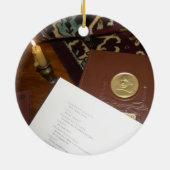 Boeken van de vorige eeuw keramisch ornament (Achterkant)