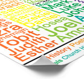 Boeken van het bijbelse Poster 8x10 - Katholieke V (Hoek)