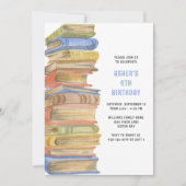 Boeken Verjaardagsfeest Kaart (Voorkant)