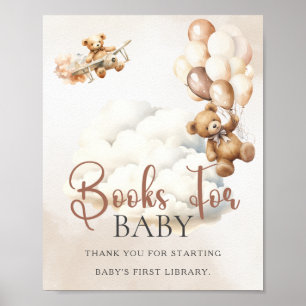 BOEKEN VOOR BABY Baby shower Teken We kunnen nauwe Poster