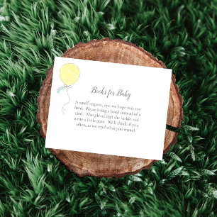 Boeken voor Baby Baby Sprinkle Yellow Balloon Informatiekaartje