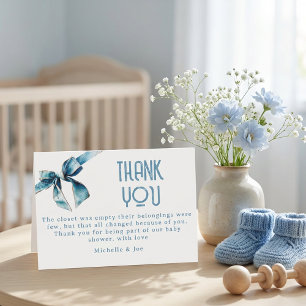 Boeken voor baby blauwe jeans baby bijgevoegde kaa bedankkaart