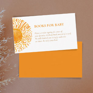 Boeken voor Baby Boho Waterverf Sunshine Unique Informatiekaartje