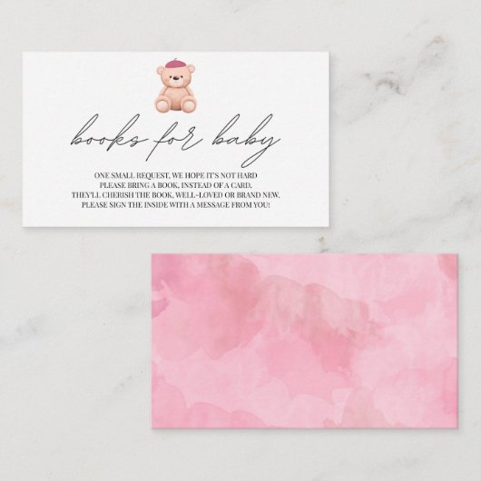 Boeken voor Baby Bonjour Bebe Frans baby shower En Informatiekaartje (Voorkant / Achterkant)