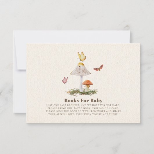 Boeken voor Baby Butterfly Woodland Mushroom Kaart (Voorkant)