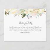 Boeken voor Baby Elegant White Rose Informatiekaartje (Voorkant)