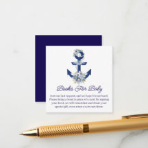 Boeken voor baby, Floral Nautical Boy baby shower