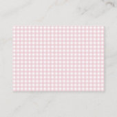 Boeken voor Baby Gekke Goose Whimsical Pink Shower Informatiekaartje (Achterkant)