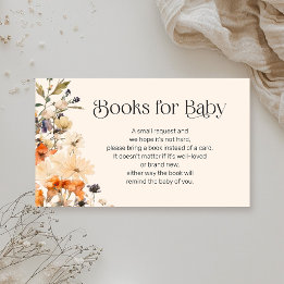 Boeken voor Baby Herfst Wilde Bloemen Informatiekaartje