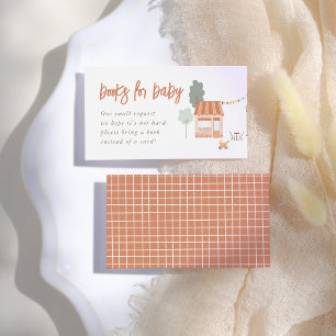 Boeken voor baby Het dorp helpt mee Baby Shower Informatiekaartje