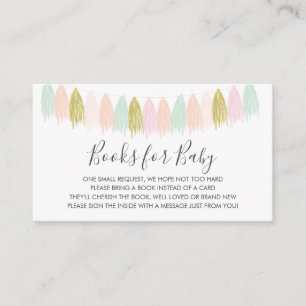 Boeken voor Baby-invoegkaart Informatiekaartje