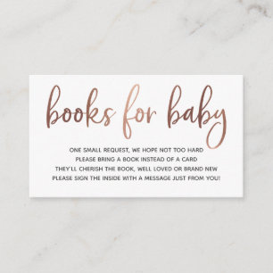 Boeken voor Baby-invoegkaart Informatiekaartje