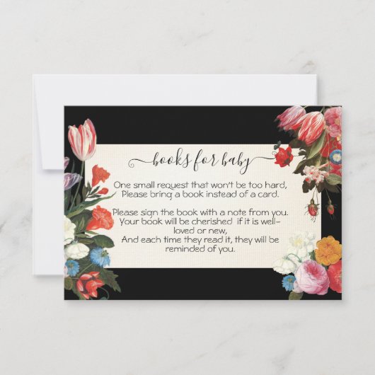 Boeken voor Baby is Blooming Baby shower Kaart (Voorkant)