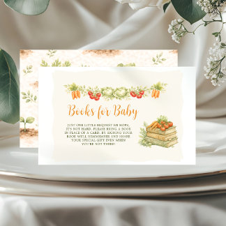 Boeken voor Baby lokaal geteelde moestuin Informatiekaartje