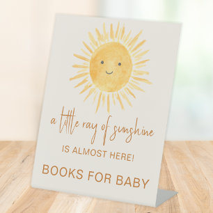 Boeken voor Baby-Ray van zonnig Baby shower Reclamebord Met Voetstuk
