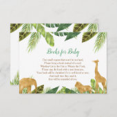 Boeken voor baby, Safari boek aanvraag inserts Informatiekaartje (Voorkant / Achterkant)