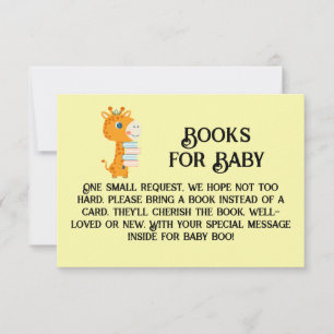Boeken voor Baby schattige giraffe houdt boeken Kaart
