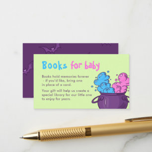 Boeken voor Baby Schattigee Halloween Gender Revea Informatiekaartje