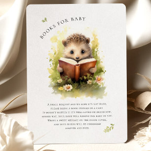 Boeken voor Baby shower Hedgehog Enclosure Kaart