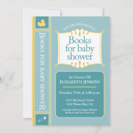 Boeken voor Baby shower Kaart