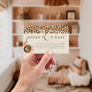 Boeken voor Baby shower van Baby van koffie Informatiekaartje