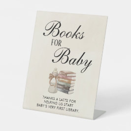 Boeken voor Baby Sign Baby Is Brewing Baby shower Reclamebord Met Voetstuk