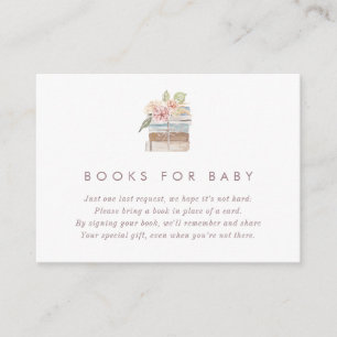 Boeken voor Baby Thee Baby Shower Kaart