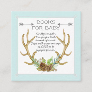 Boeken voor Baby Ticket Boho Deer Antler Forest Wo