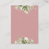 Boeken voor babyboekverzoek Roze baby shower Informatiekaartje (Achterkant)