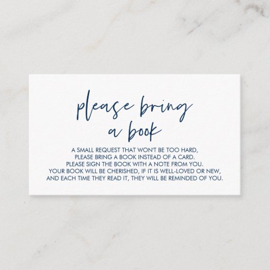 Boeken voor de baby, de moderne, minimalistische m informatiekaartje (Voorkant)