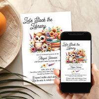 Boeken voor de Bibliotheek Baby Shower Wijze Uil B