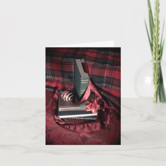 Boeken voor de Feestdagen Kaart (Voorkant)