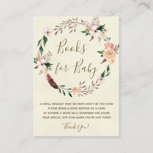 boeken voor het aanvragen van een baby boekje boho informatiekaartje