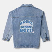 Boeken voor jongens Cheeky Reader Slogan Denim Jacket (Achterkant)