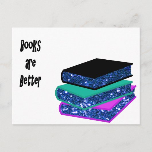 Boeken zijn beter briefkaart (Voorkant)
